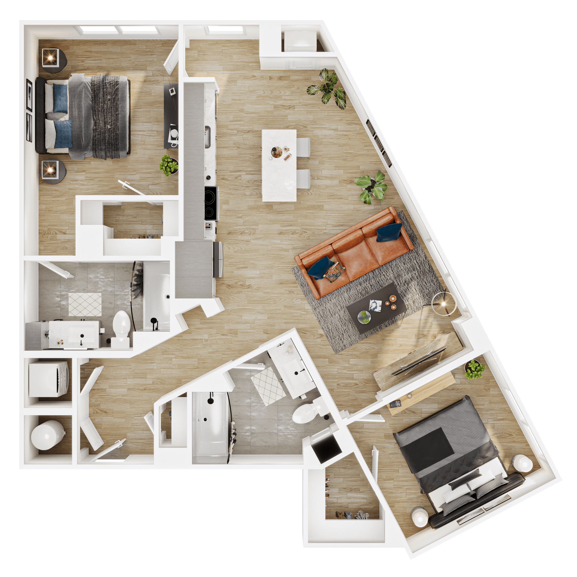 Floor plan layout diagram for B7
